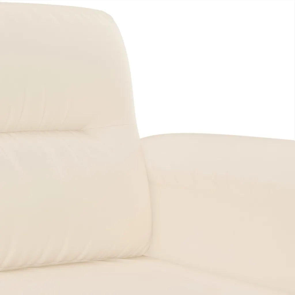 Set Divani 3 pz con Cuscini Beige in Tessuto Microfibra 3202337