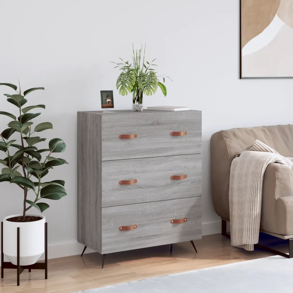 Cassettiera Grigio Sonoma 69,5x34x90 cm in Legno Multistrato CFW4038824