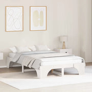 Struttura del letto-Giroletto-Rete del Letto Bianco 120 x 200 cm Pino massello 107884
