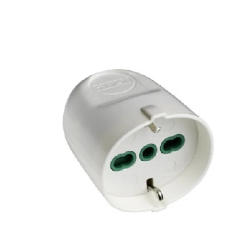 Fanton presa 2p+t 16a bipasso te desca smontabile bianco 81050 b0