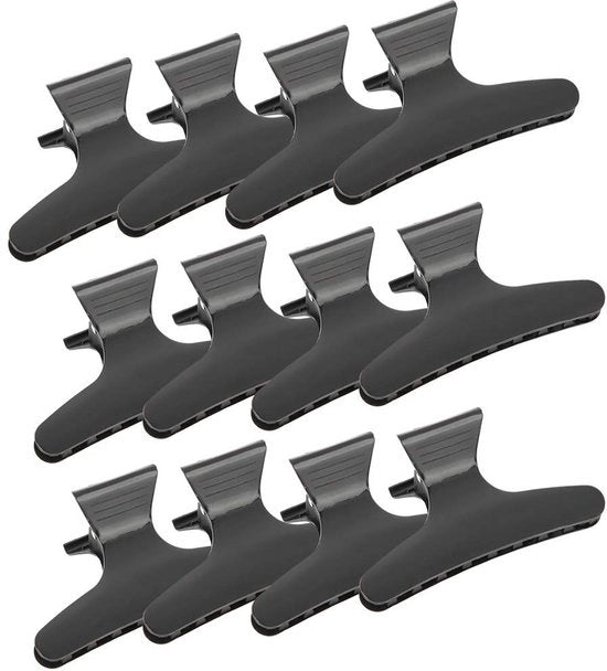 Set di clip per capelli 12 pezzi - Antiscivolo - Sostenibile - Disegno farfalla - Per parrucchieri - Facile da utilizzare - Clip per capelli