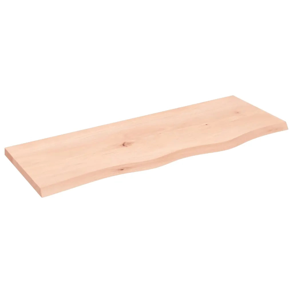 Ripiano a Parete 80x30x2 cm Legno Massello Rovere Non Trattato 363542
