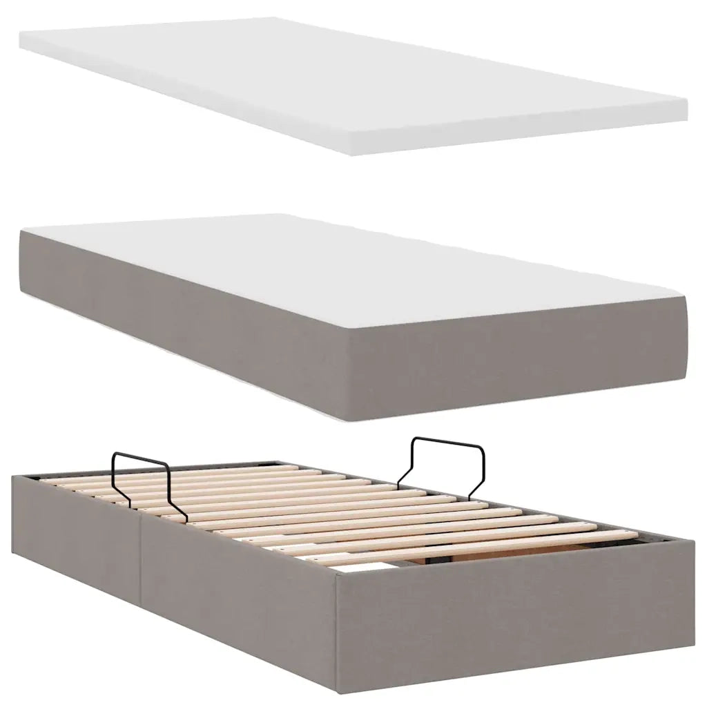 Letto con contenitore e LED Talpa 90 x 200 cm Poliestere 3372456