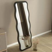 Bissone, Specchio Forma Rettangolare, 50x160h cm Nero
