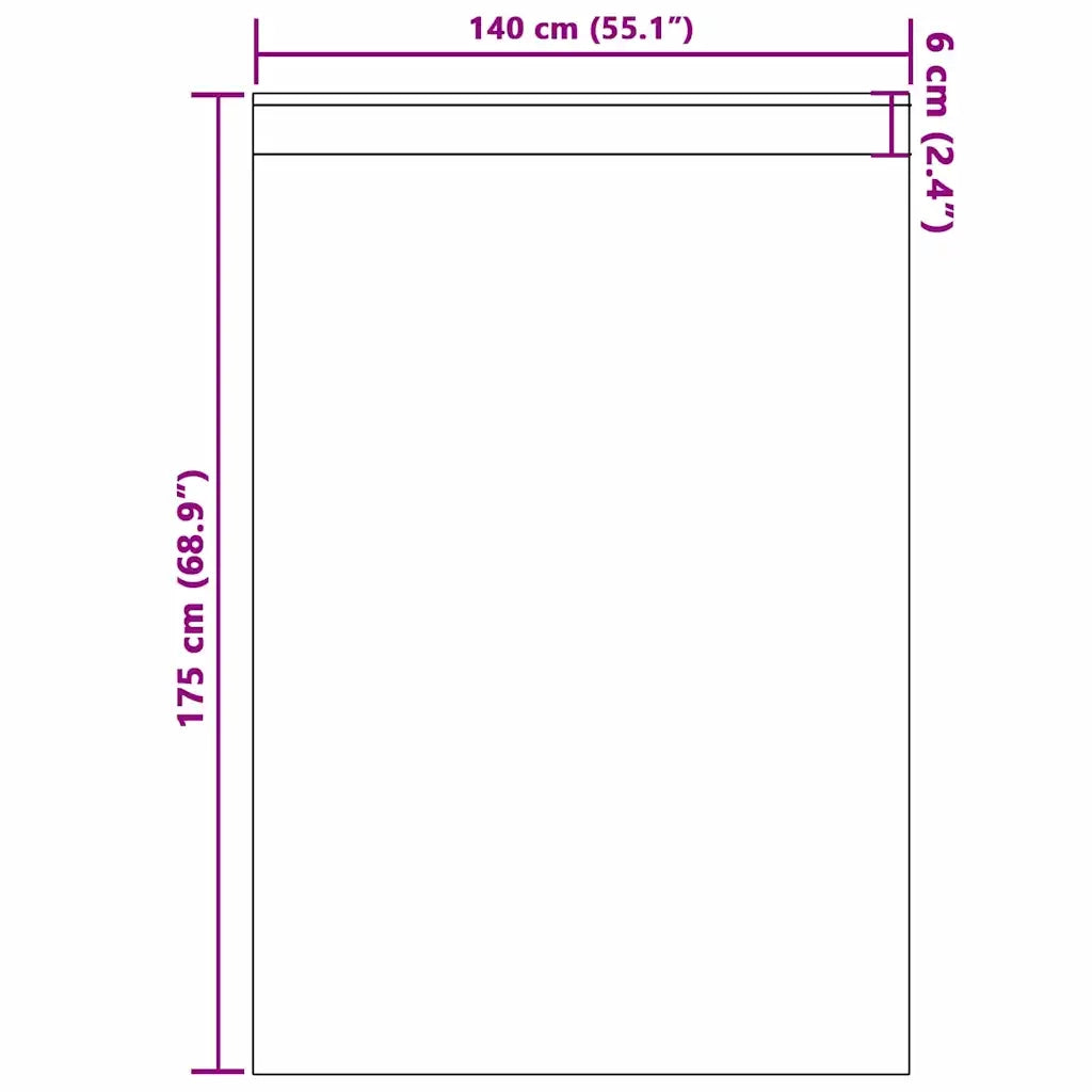 Tende Oscuranti | Tende Blackout con Anelli 2 pz Marrone Scuro 175 x 140 cm