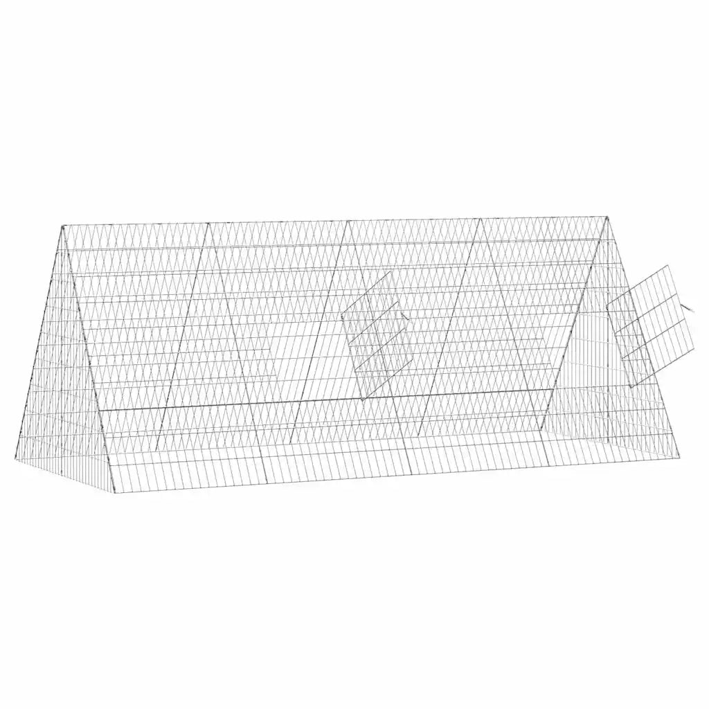 Gabbia per polli Argento 215 x 100 x 85 cm Acciaio zincato CFW8020056