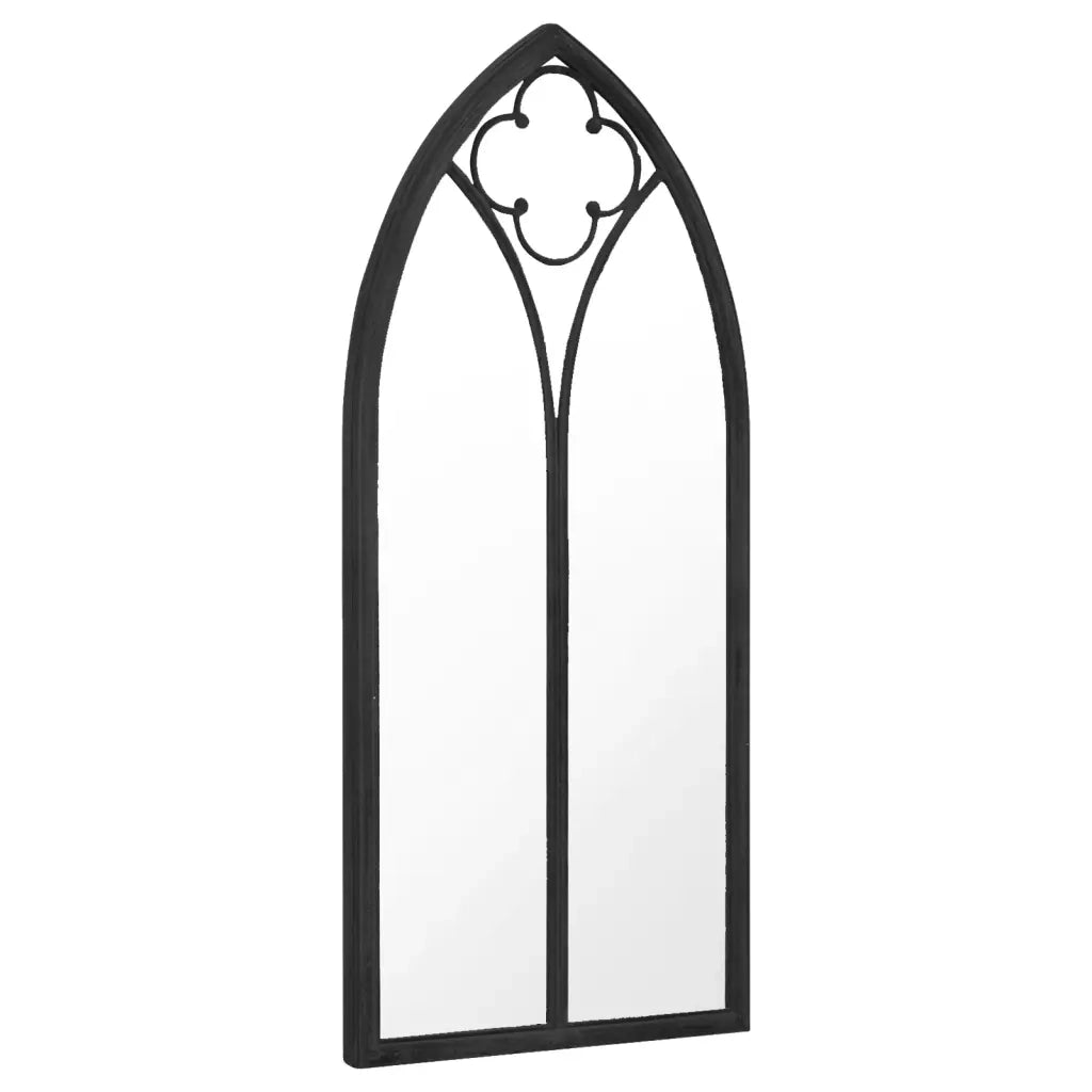 Specchio-Specchio DecorativoNero 100x45 cm Ferro per Uso Interno 138894