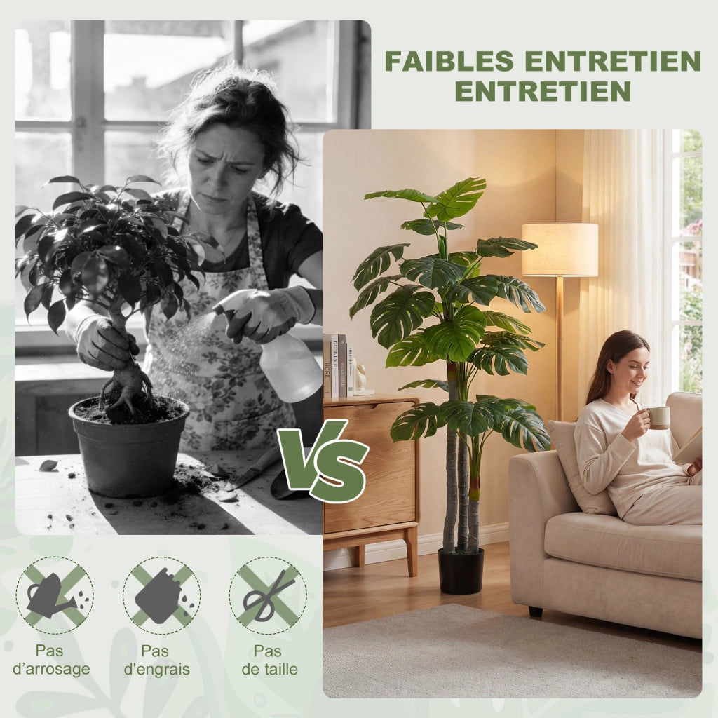 Pianta Artificiale Monstera ¨C Xylo ¨C H.1,5 m con Vaso