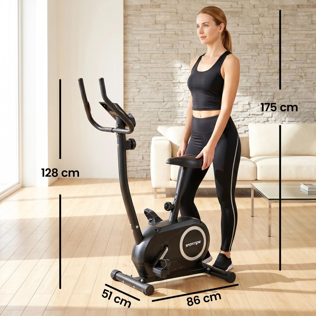 Ciclismo Indoor Bicicletta da Allenamento ¨C Zephmum ¨C Regolabile in Altezza con App e Monitor LCD