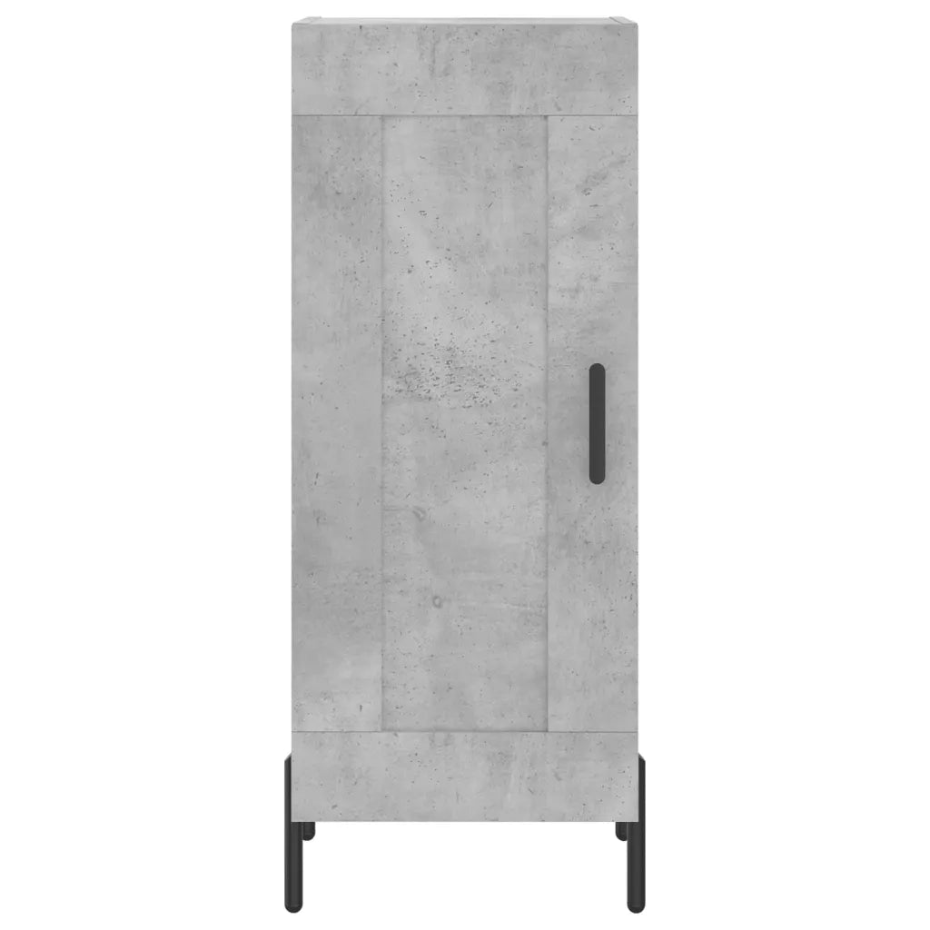 Credenza Grigio Cemento 34,5x34x90 cm in Legno Multistrato 830456