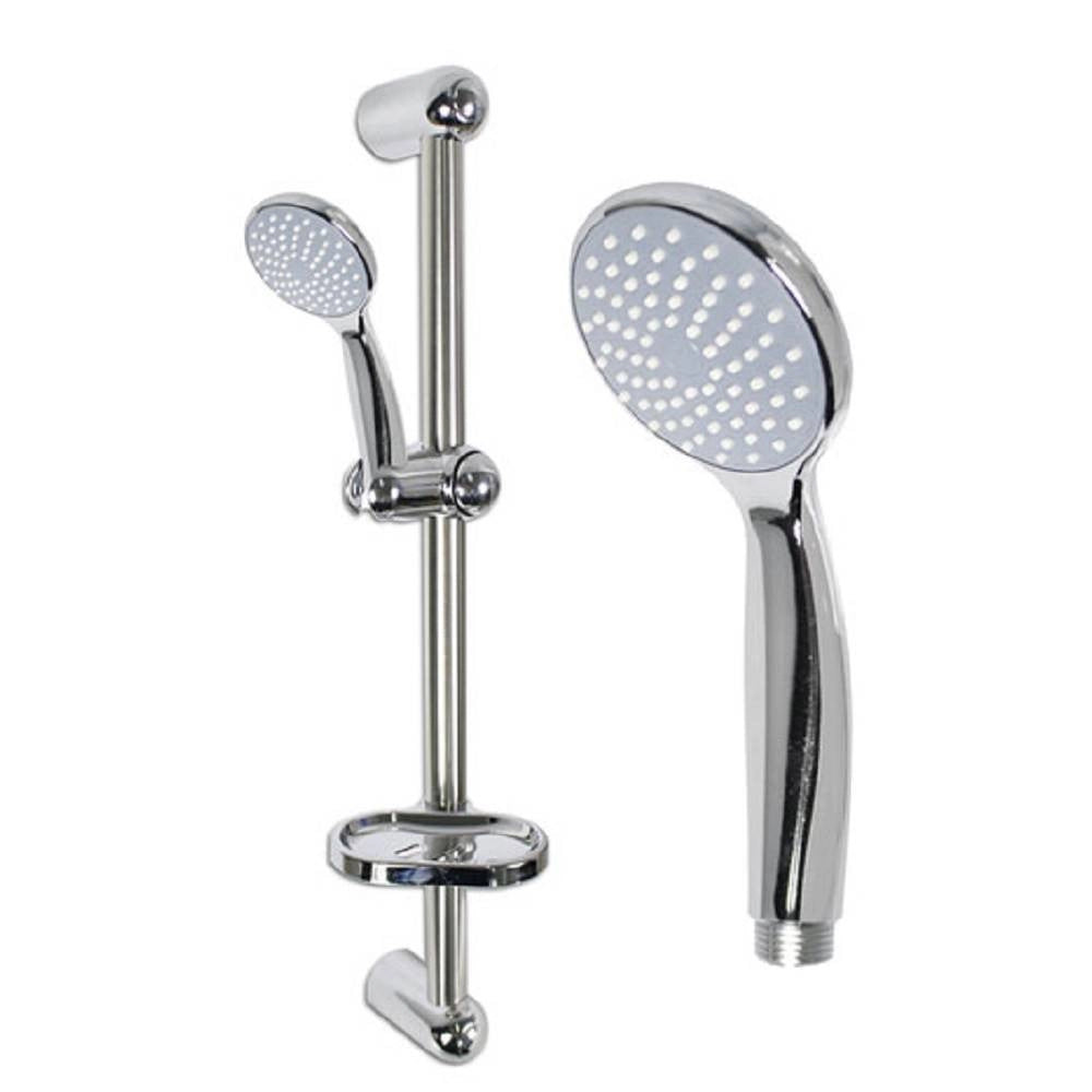 Trade Shop - Saliscendi Doccia Bagno Soffione Doccetta Multigetto Tubo Con Portasapone 69131 -