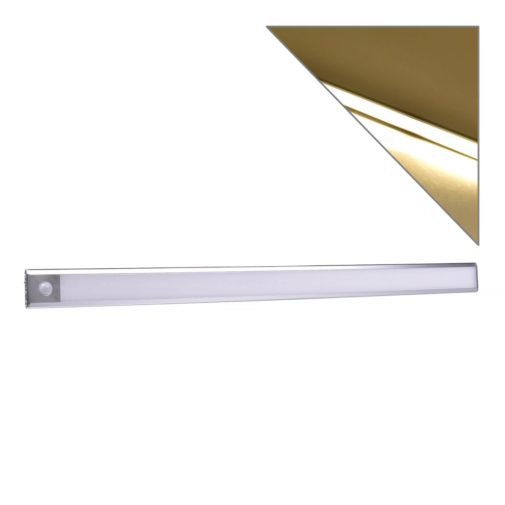 LAMPADA LED RICARICABILE 3W CON SENSORE DI MOVIMENTO LUCE NATURALE 4000K° - BARRA LUMINOSA MAGNETICA IN ALLUMINIO PER ARMADI CUCINA E CORRIDOI