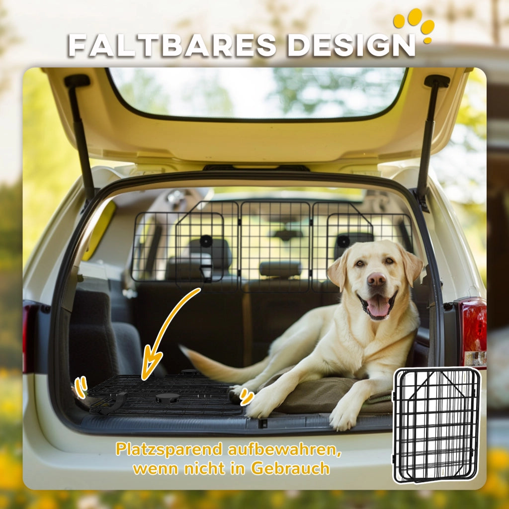 Recinto per Cani ¨C Minimal ¨C Regolabile 93-150cm, Pieghevole, Acciaio, Nero