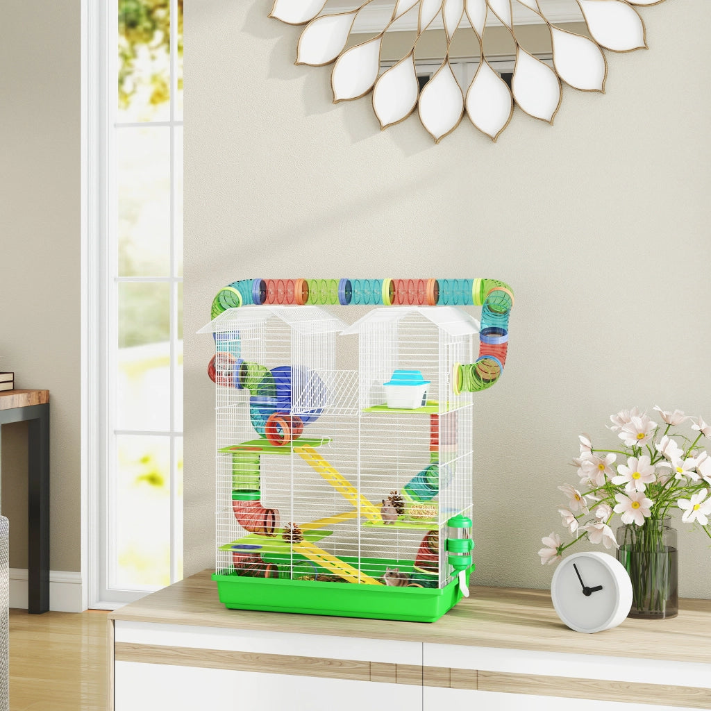 Gabbia per Criceti 5 Livelli ¨C Minimal ¨C Verde 47x30x59