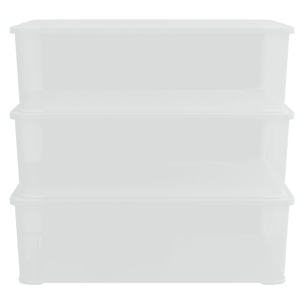 Contenitori in Plastica 3 pz 25 L Impilabili CFW3180259