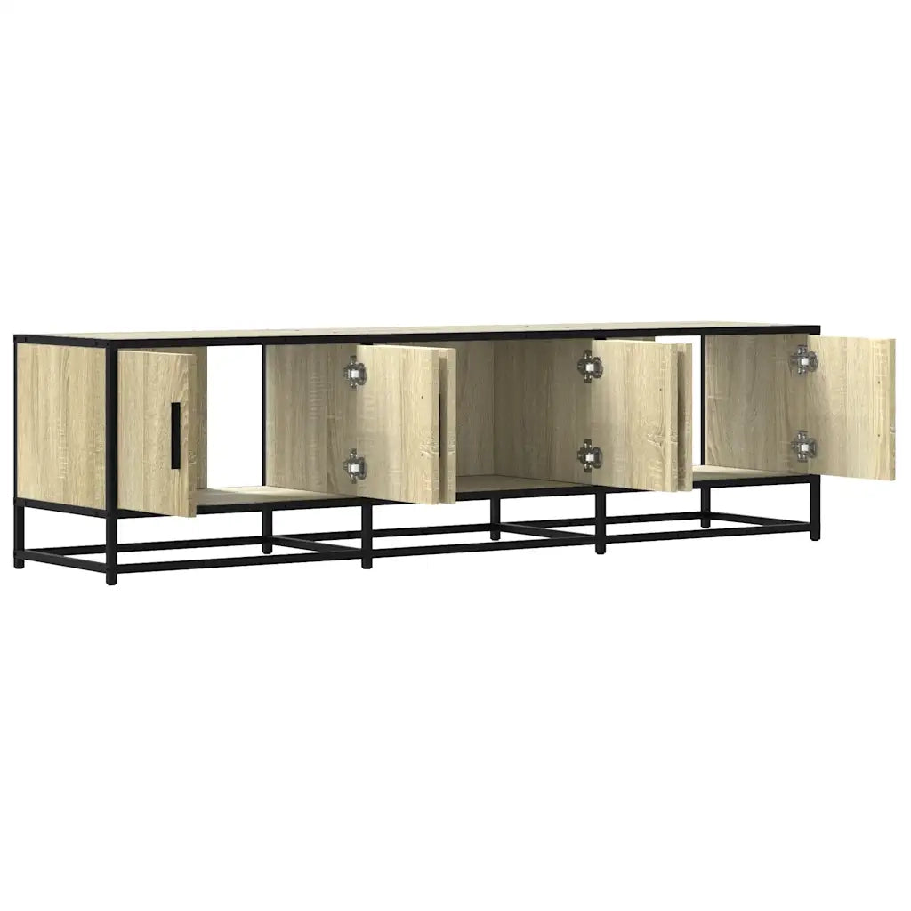 Mobile TV | Armadietto TV | Mobile Porta TV Rovere Sonoma 150x35x41 cm in Truciolato e Metallo