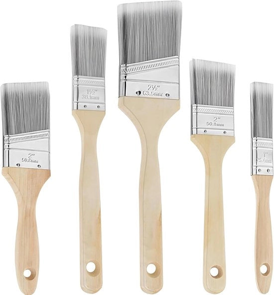 Set di pennelli per dipingere - pennelli pratici - 5 pezzi