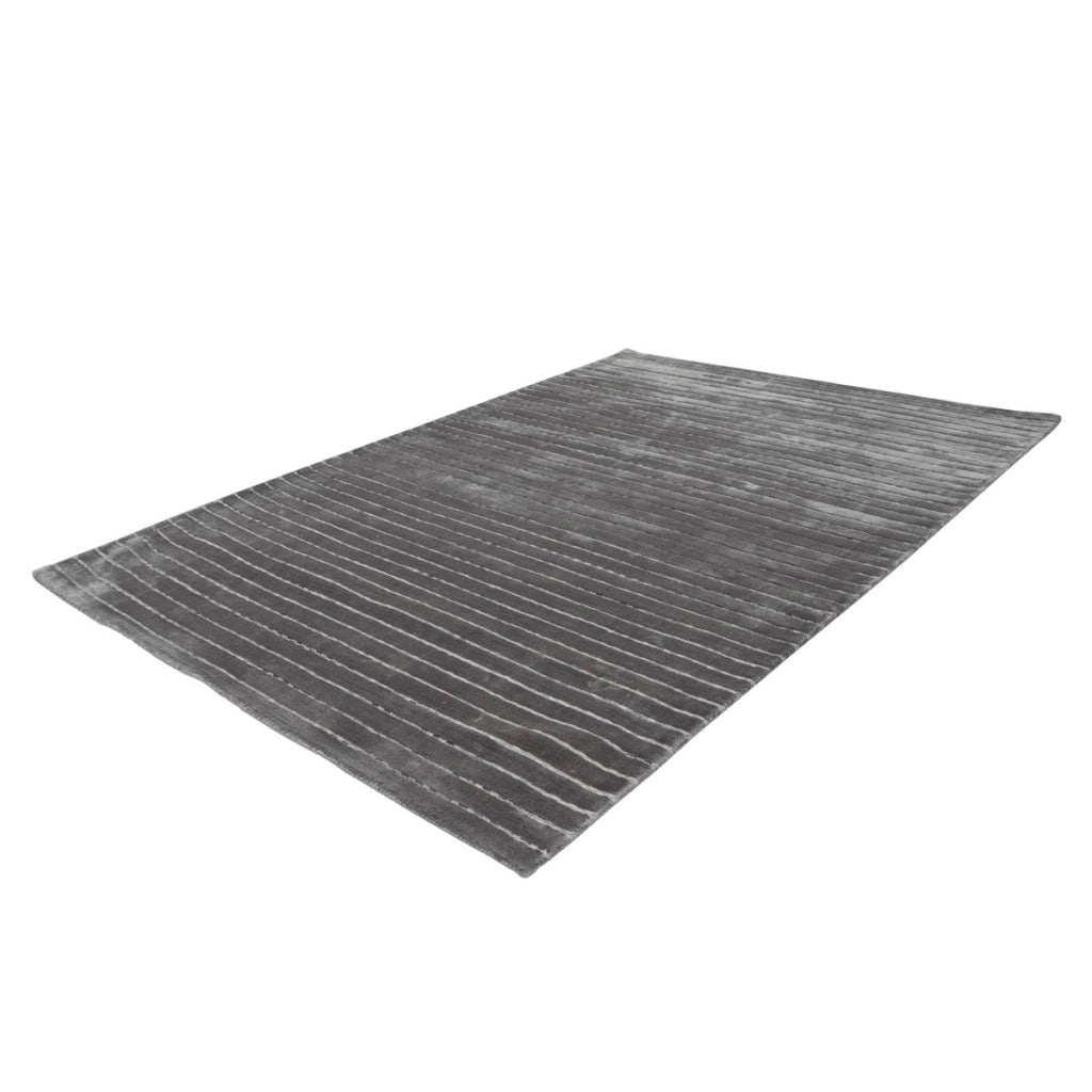 Tappeto Prime Silber 110 in lana e viscosa