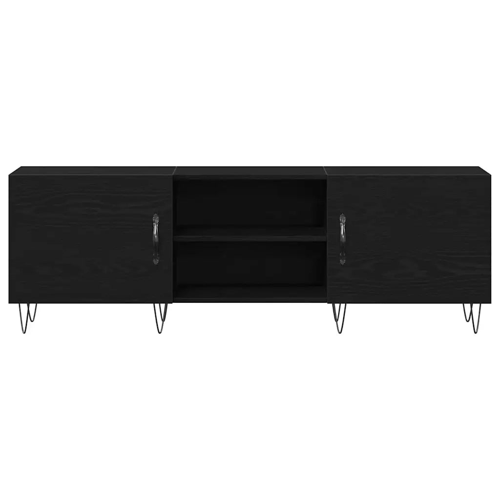 Set mobile TV Rovere Nero 150 x 30 x 50 cm Legno multistrato 862961