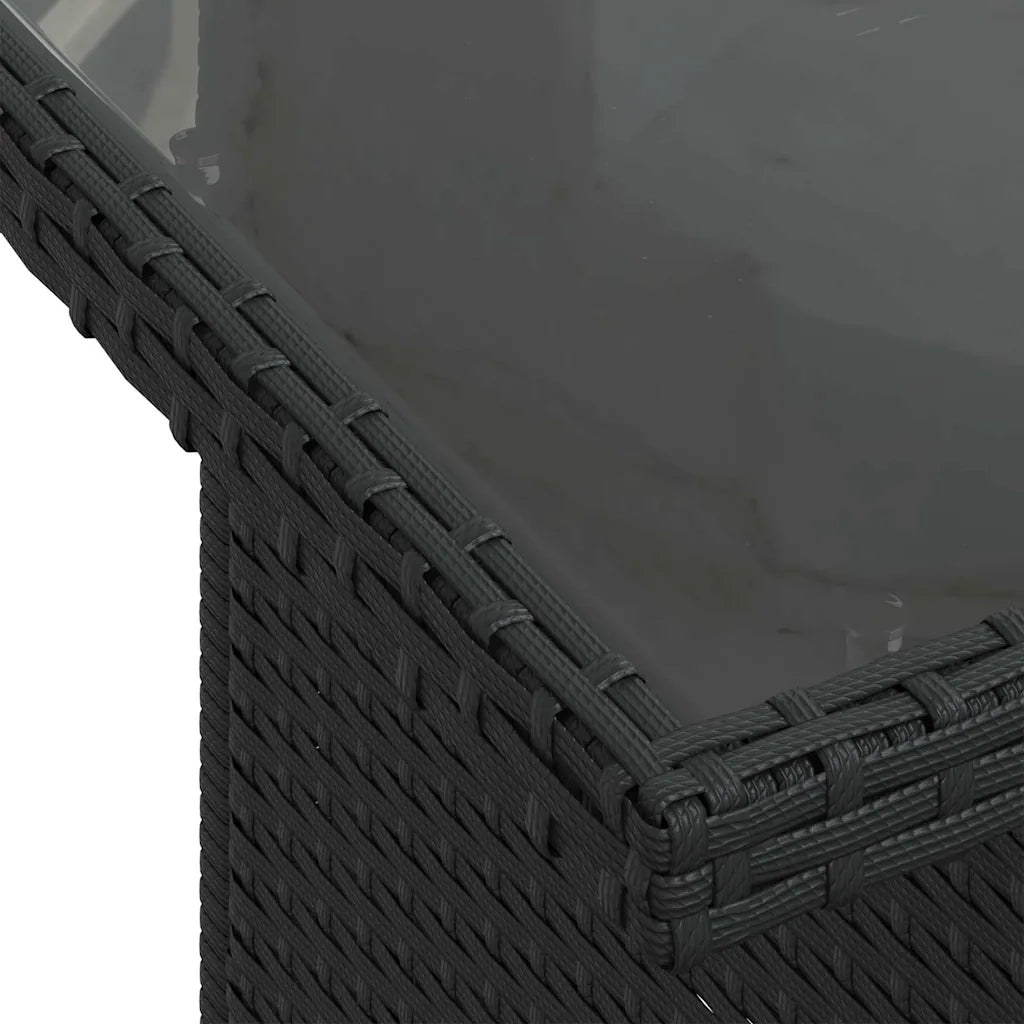 Set Divani da Giardino con Cuscini 7pz Nero Polyrattan 3268555