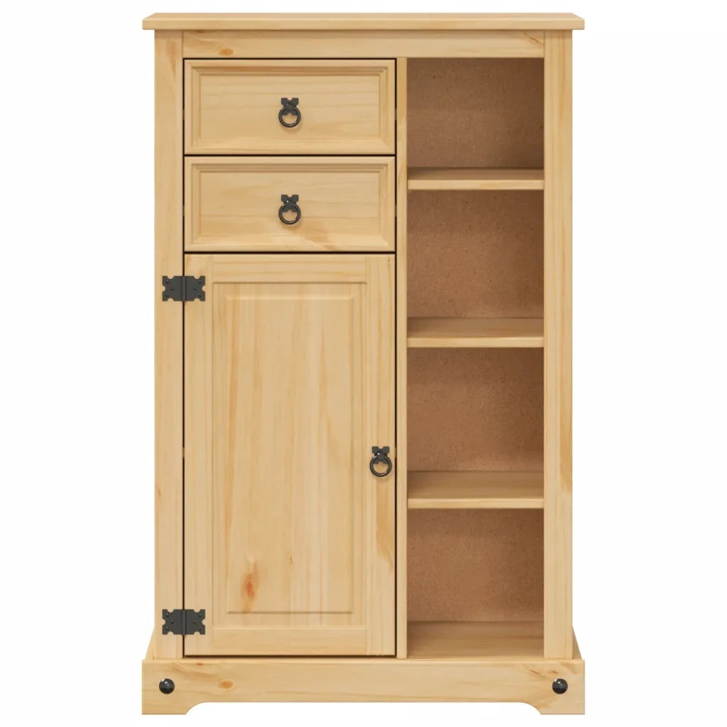 Mobile da Bagno | Armadio da bagno Corona 70x33x110 cm in Legno Massello di Pino