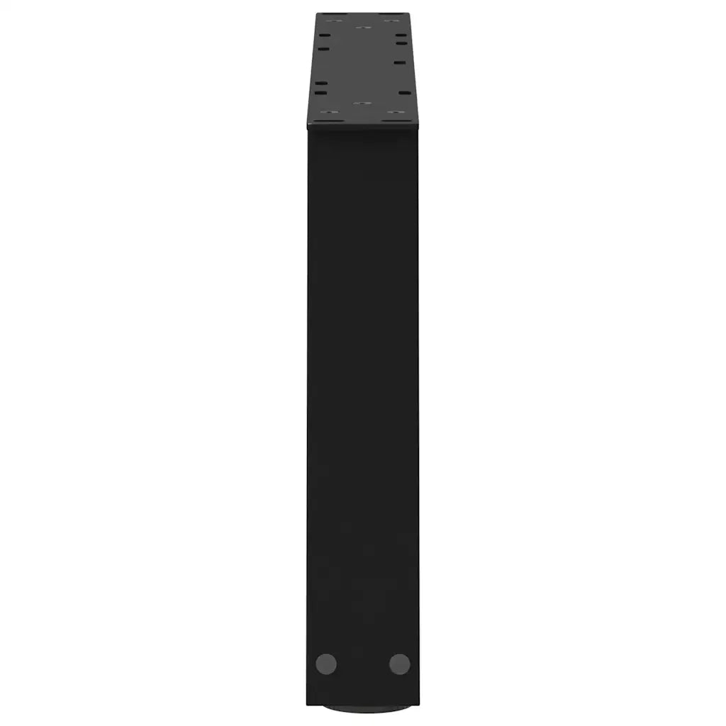 Gambe per Tavolino da Caff¨¨ a Forma di V 2 pz-Set di 2 Gamba per Tavolo Nere 50x(30-31,3) cm Acciaio 354093