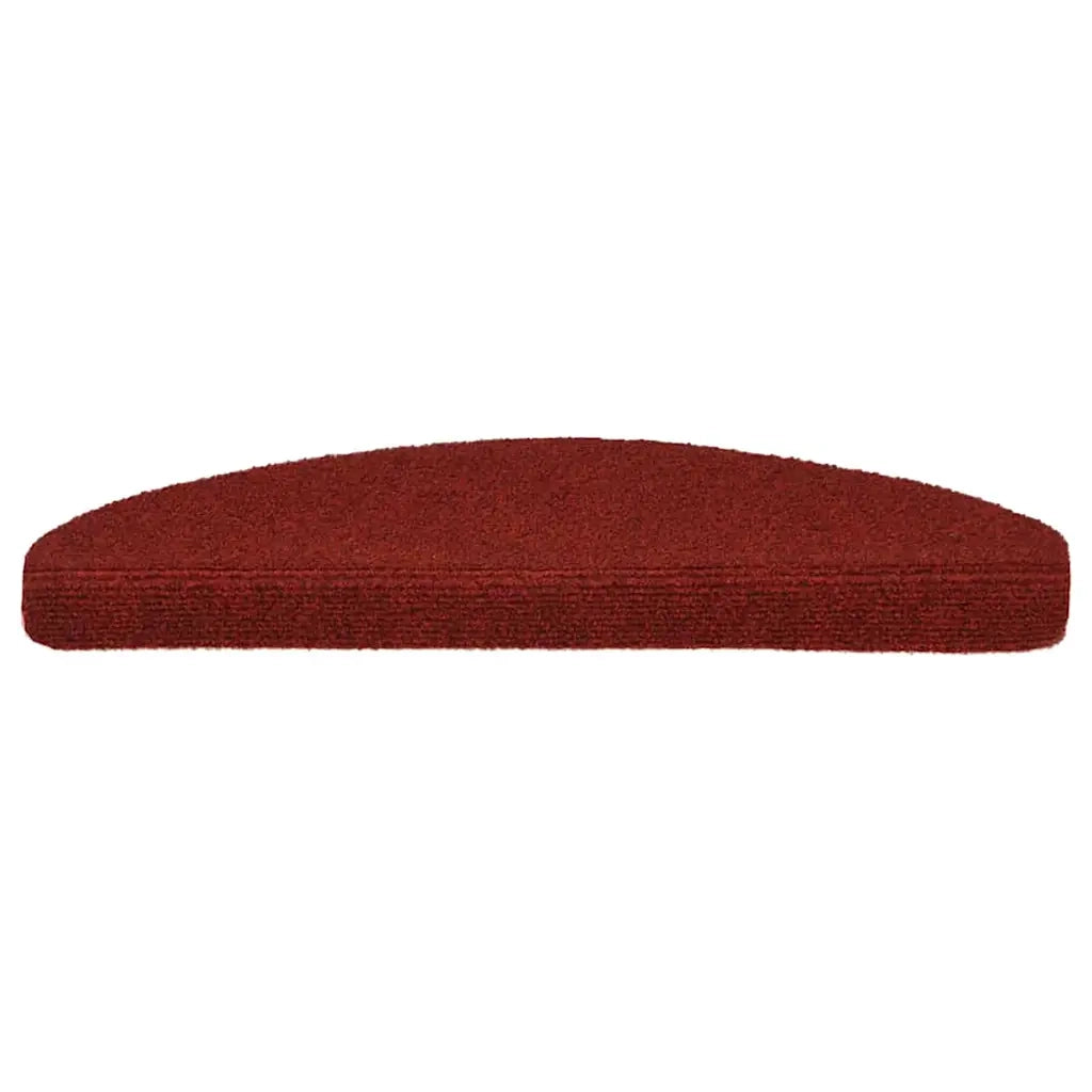 Tappetini Autoadesivi per Scale 15 pz 65x21x4 cm Rosso 132700