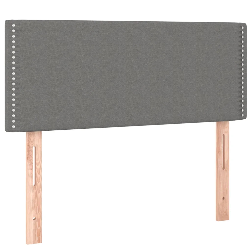Giroletto a Molle con Materasso Grigio Scuro 80x200 cm Tessuto 3129586