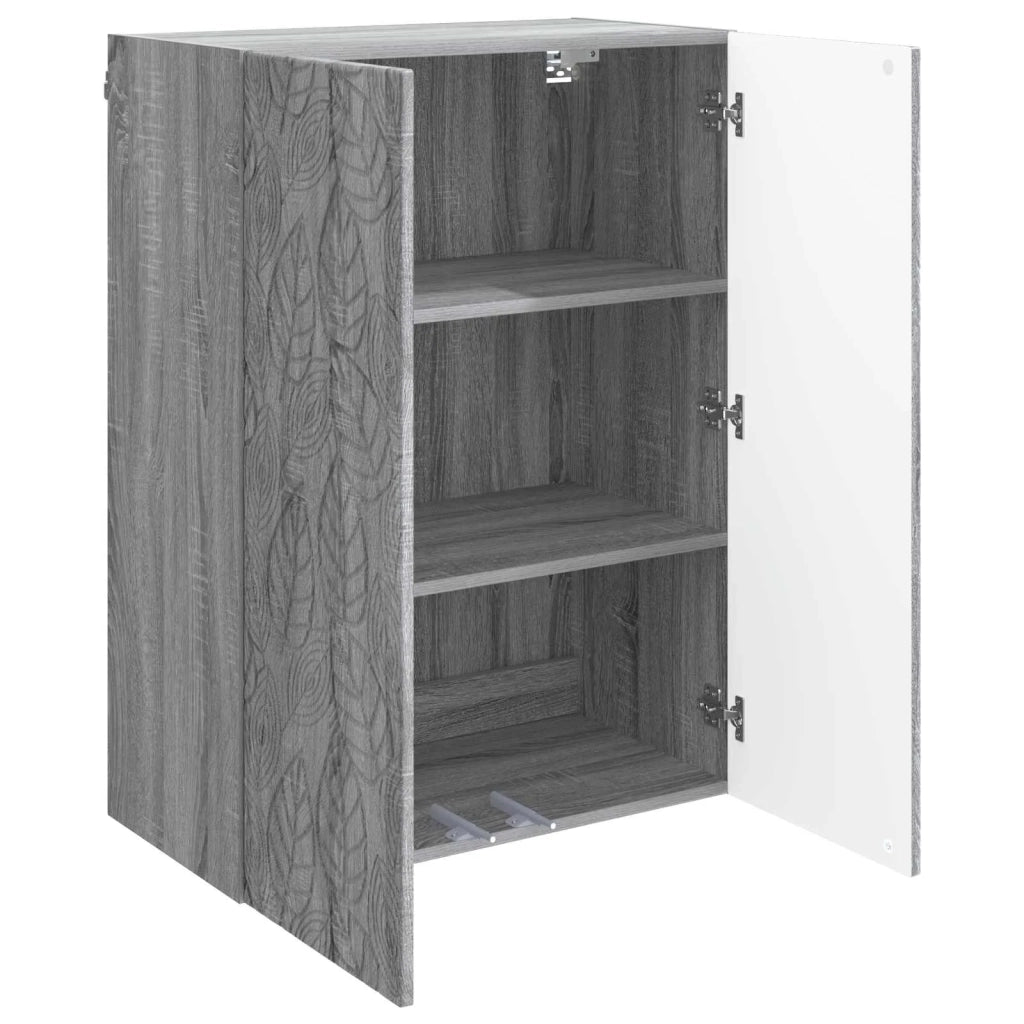 Armadietto a Muro | Mobiletto a muro Sonoma grigio 66 x 34,5 x 90 cm
