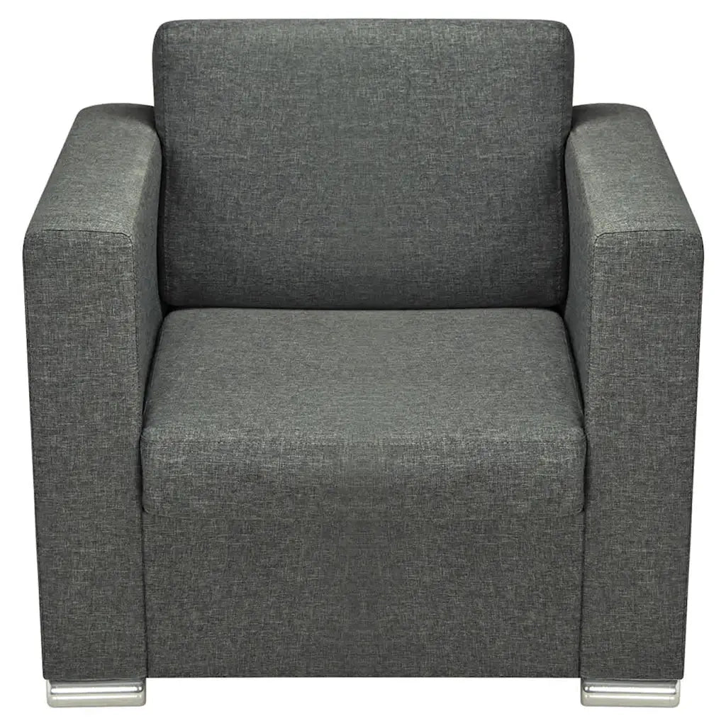 Poltrona Grigio Scuro in Tessuto 243582