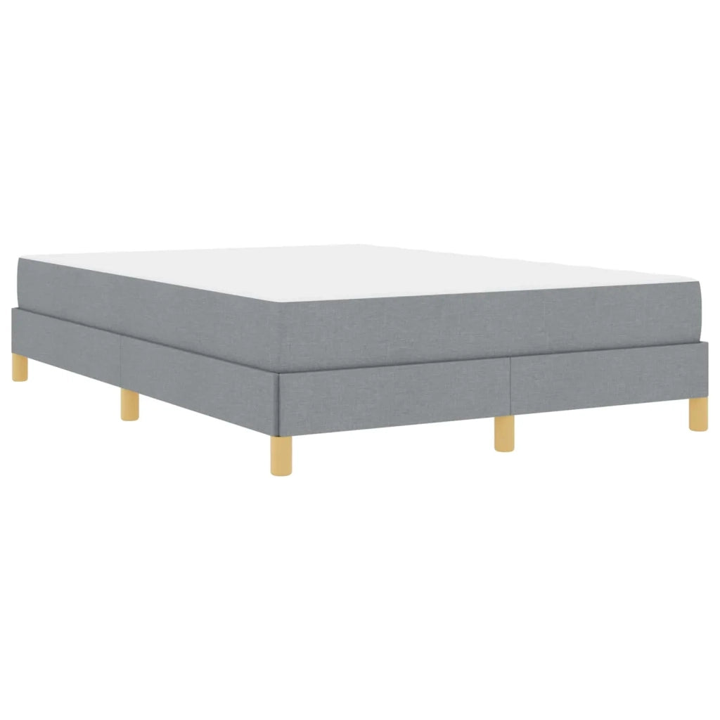 Letto a molle con materasso Grigio chiaro 160 x 200 cm Tessuto