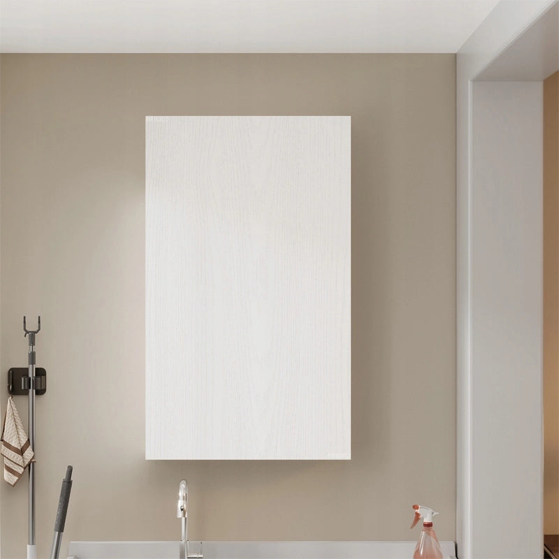 Mobiletto da bagno sospeso bianco con ripiani, colonna, stile loft, moderno, 80 cm