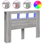 Testiera | Testata LED Grigio Sonoma 140x18,5x103,5 cm Legno Multistrato
