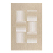 Tappeto vinilico di alta qualità linee bianche 140x200