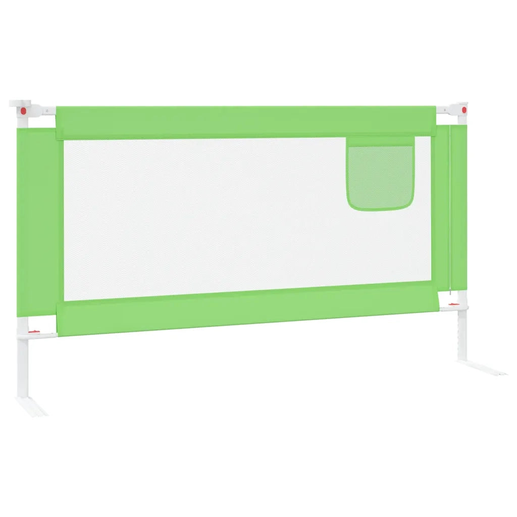 Sponda Letto di Sicurezza per Bambini Verde 150x25cm in Tessuto CFW3249456