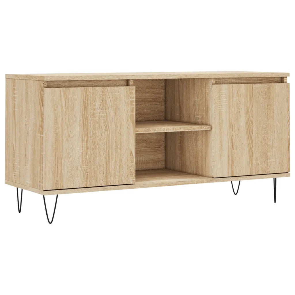 Mobile Porta TV-Mobile per TV-Credenza TV Rovere Sonoma 104x35x50 cm in Legno Multistrato 666692