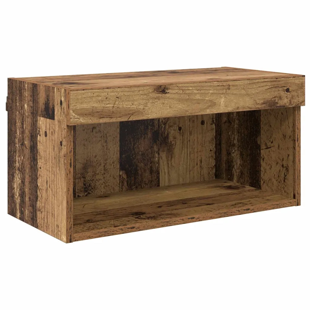 Unit¨¤ a muro per TV con LED 6 pz | Armadietto TV | Mobile Porta TV Legno vecchio