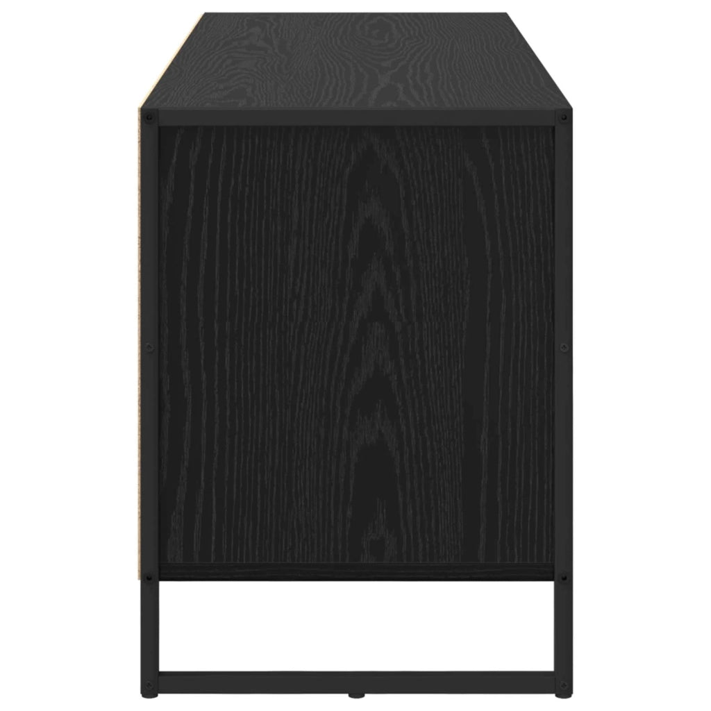 Mobile TV Rovere Nero 100 x 36 x 49.5 cm Legno multistrato 886618