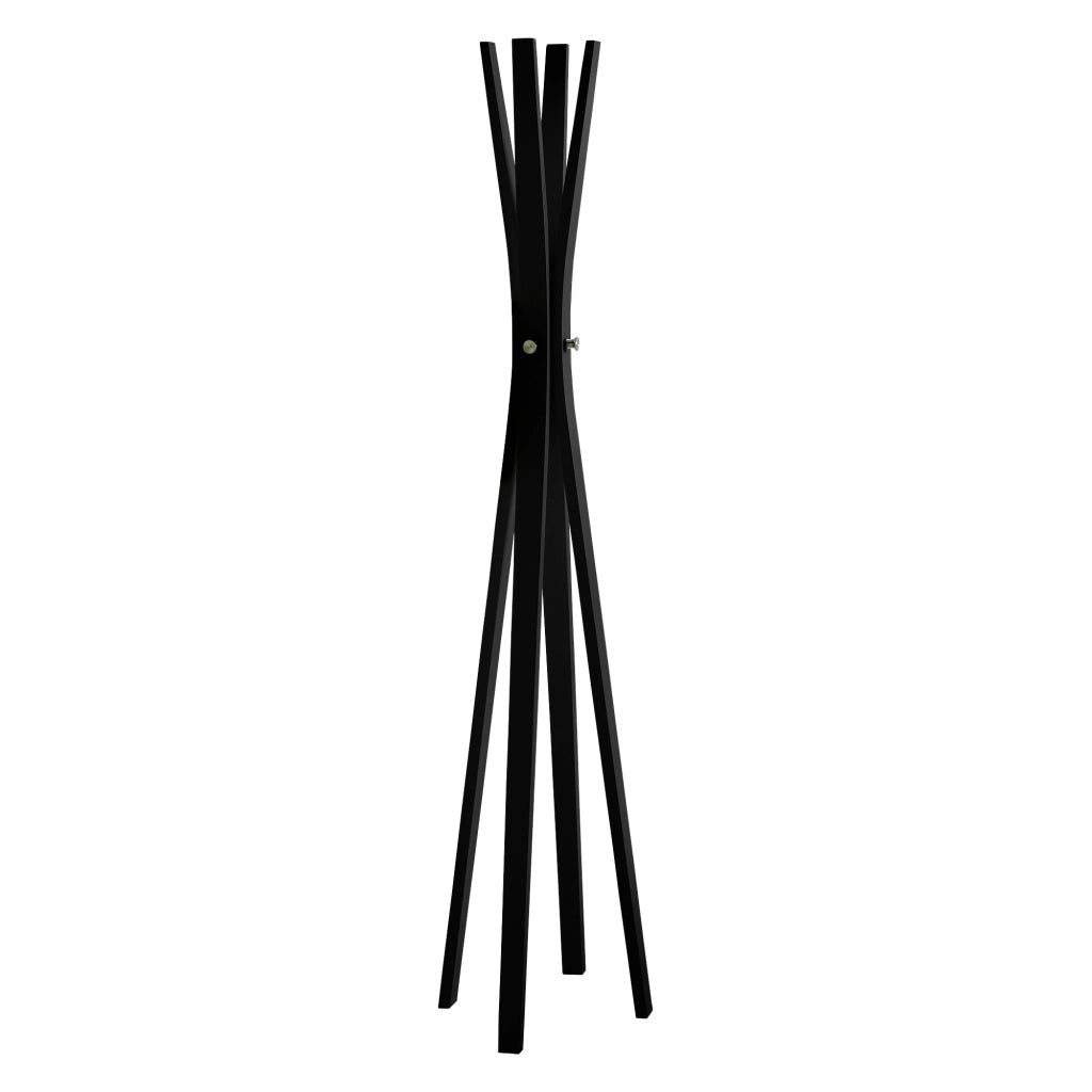 Attaccapanni Herdasa legno di faggio finitura nero 182x42x42