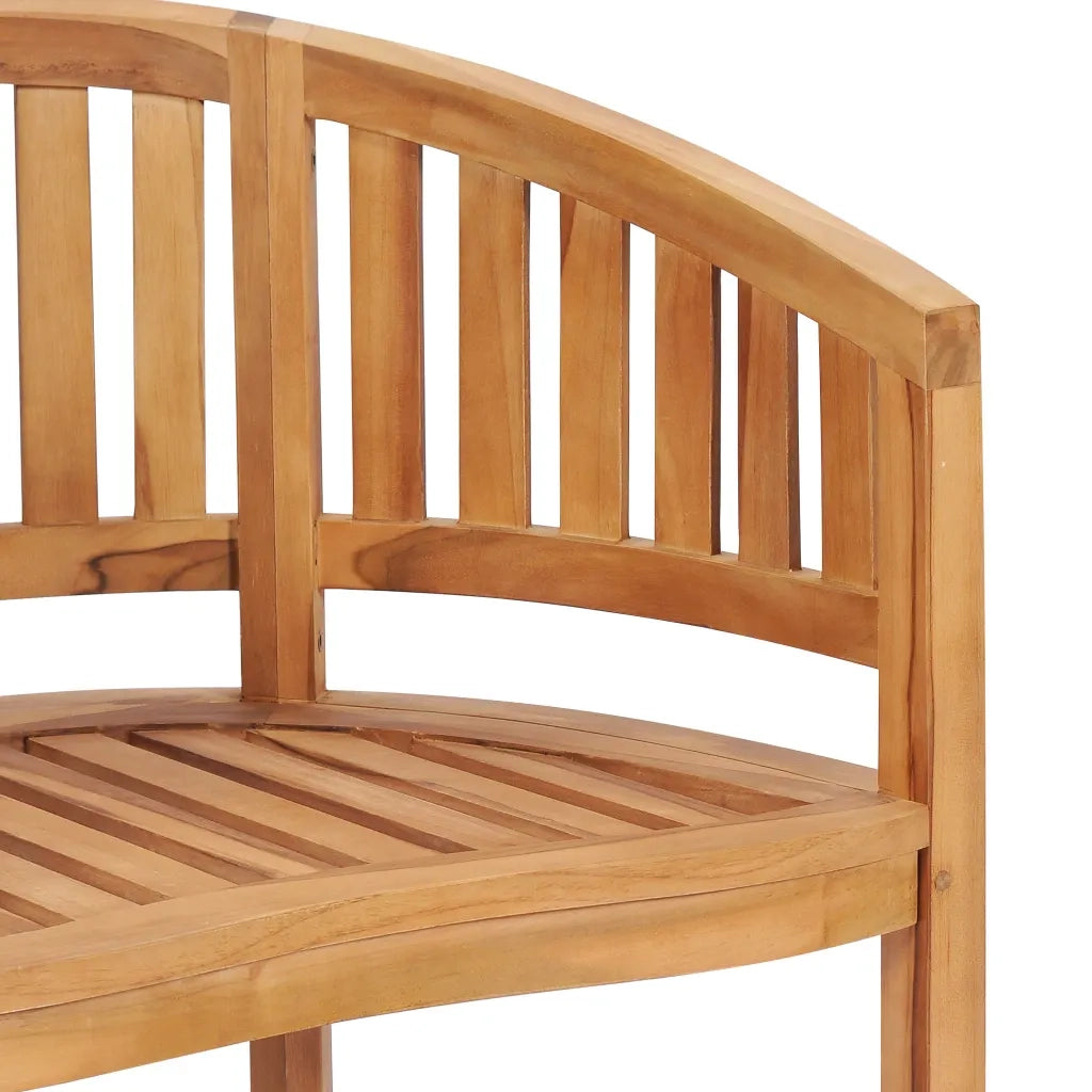 Set Salotto da Giardino 5 pz Design Curvo in Massello di Teak 3059965