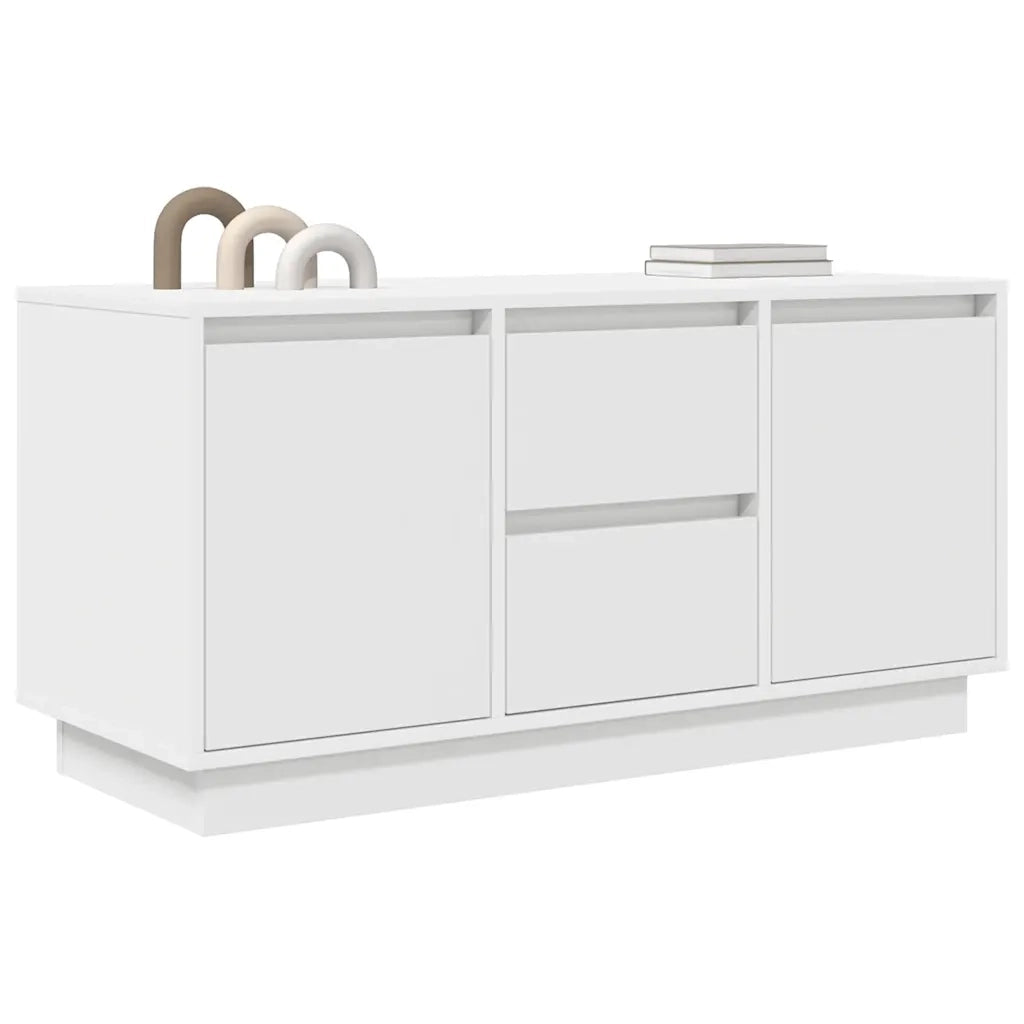 Mobile Porta TV con Luci LED-Mobile per TV-Credenza TV Bianco 100x41x50 cm