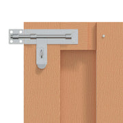 Cancello da giardino 100 x 60 cm WPC e Alluminio Marrone CFW9284323