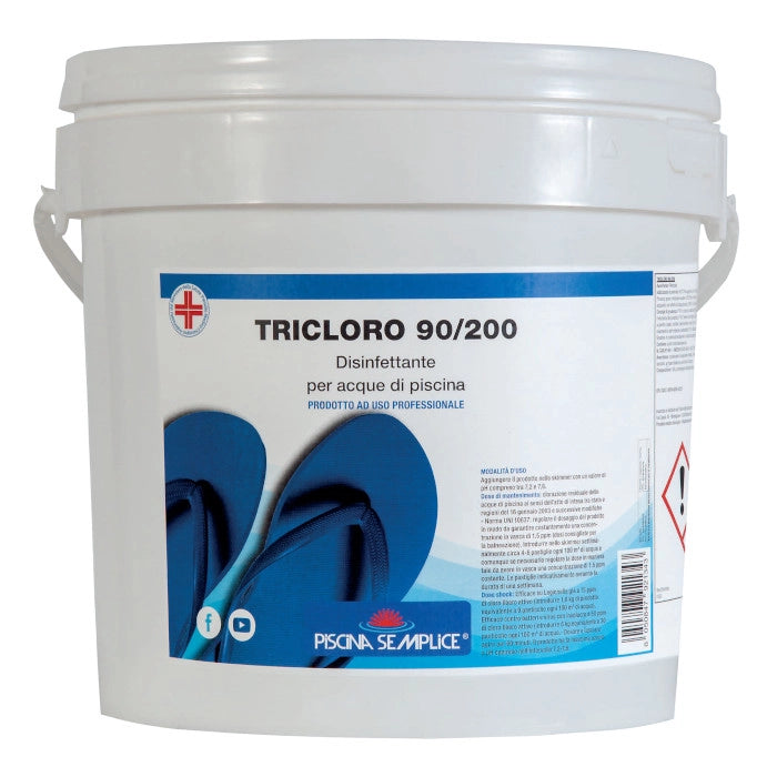 Tricloro Pastiglie 200 Gr 5  Kg - Per Mantenere Il Livello Del Cloro Costante