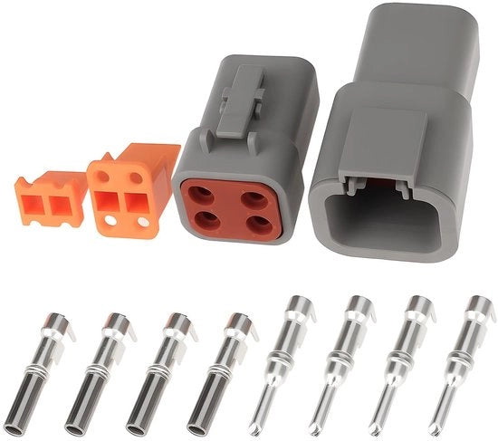 Set di 4-Pin Connectori Acquaproof per Collegamenti Elettrici