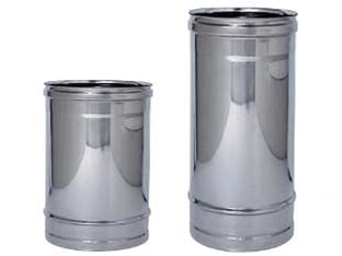 TUBO ACCIAIO INOX AISI 304 MONOPARETE SPESSORE MM.0,5  ø mm.80  cm.50