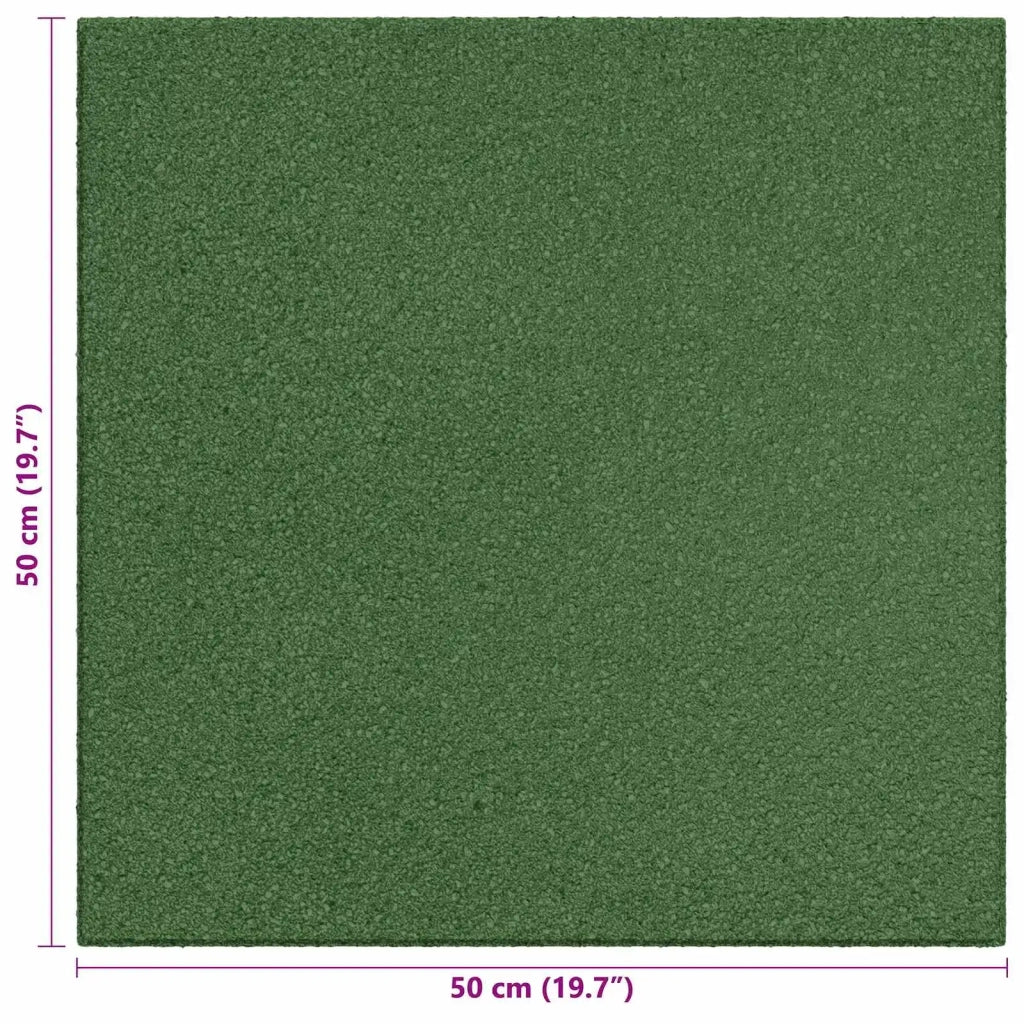 Piastrelle per Protezione dalle Cadute 12 pz Verde 50 x 50 cm CFW7388960