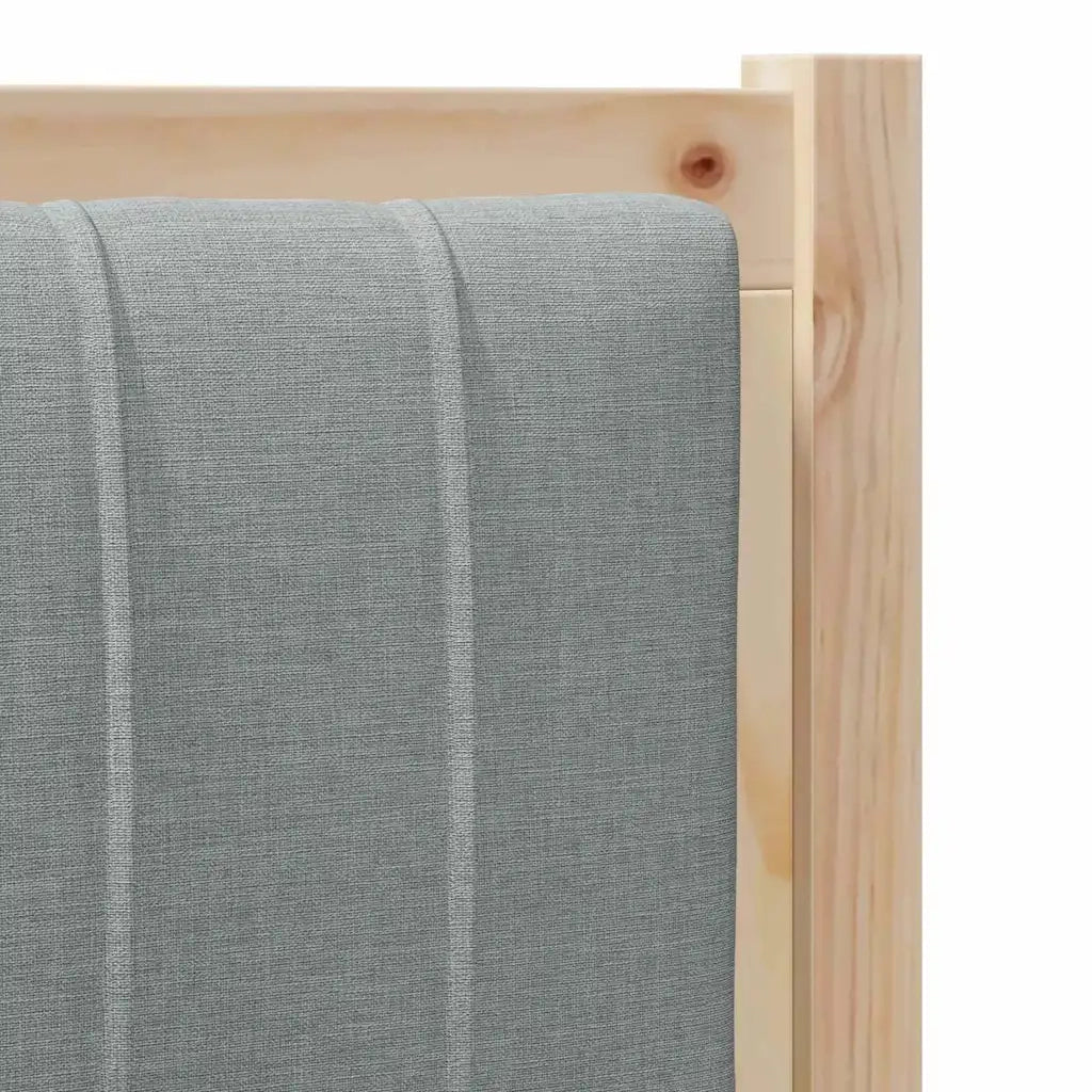 Testiera imbottita-Testiera con Cuscini-Testata Marrone 90 cm Pino massello 904828