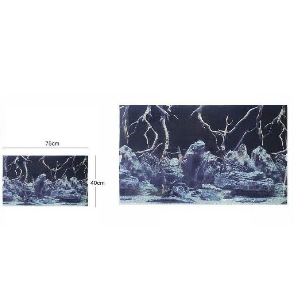 Trade Shop - Poster Sfondo Per Acquario Terrario Panorama Decoro 40 X 75 Cm 61805 Assortiti -
