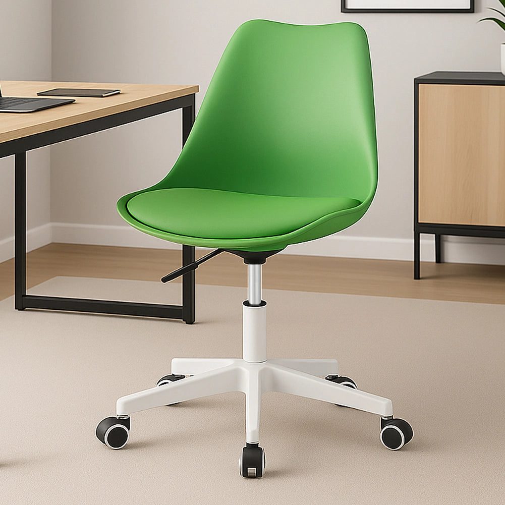 Sedia da Ufficio Full Verde Poltrona da Studio e Casa Ergonomica con Ruote