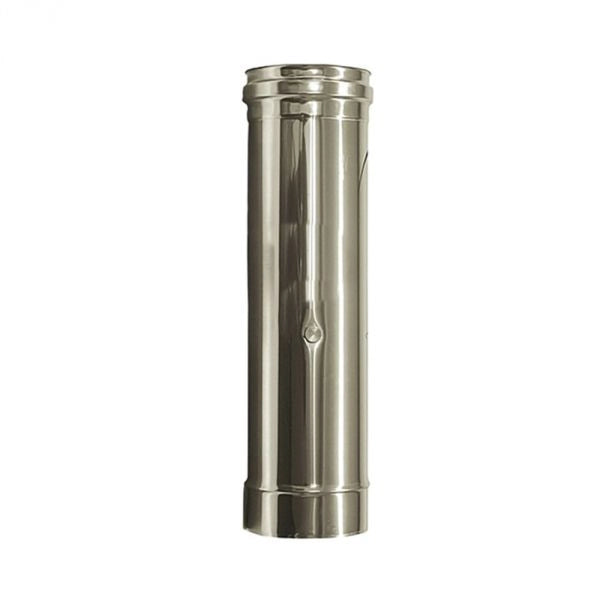 Elemento fumi canna fumaria D. 140 mm.lunghezza 0,5 mt. Tubo  acciaio inox 316